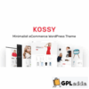 kossy minimalist ecommerce wordpress theme