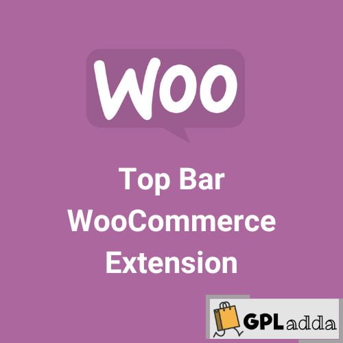 WooCommerce - Top Bar WooCommerce Extension