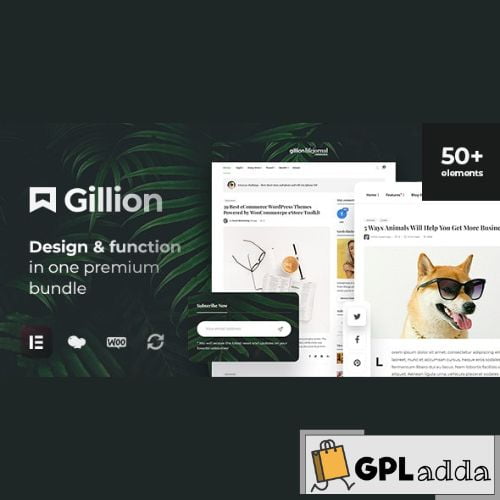 Gillion - Multi-Concept BlogMagazine & Shop WordPress AMP Theme