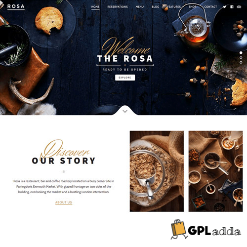 ROSA - An Exquisite Restaurant WordPress Theme