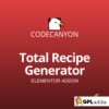 Total Recipe Generator for Elementor