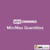 WooCommerce Min Max Quantities plugin