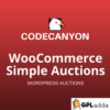 WooCommerce Simple Auctions - WordPress Auctions