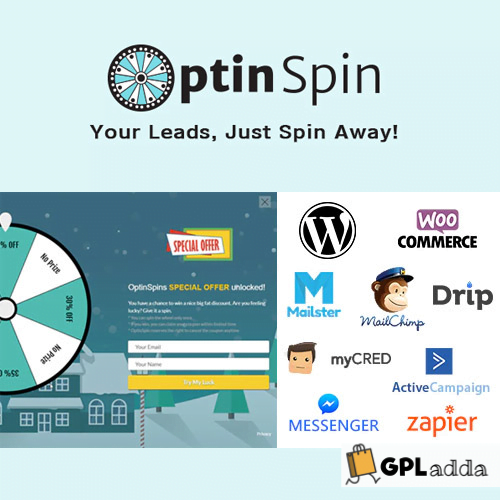 OptinSpin - Fortune Wheel Integrated With WordPress