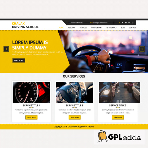 Driving School - WordPress Theme