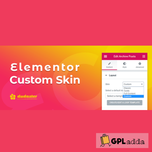 Elementor Custom Skin Pro