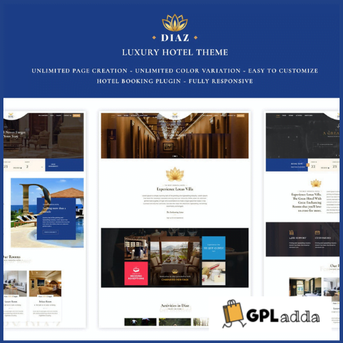 Hotel Diaz - Hotel Booking Theme
