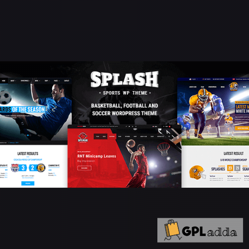 Splash - Sport Club WordPress Theme