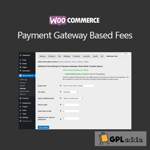 WooCommece Payment Gateway Based Fees
