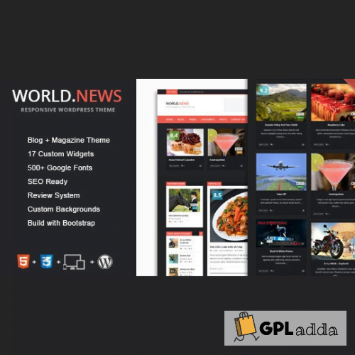 WorldNews - Magazine RTL Responsive WordPress BlogMagazine