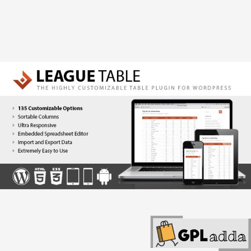 League Table WordPress Plugin v2.18