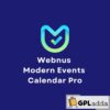 Webnus Modern Events Calendar Pro + All Addons 