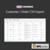 WooCommerce Customer Order CSV Export