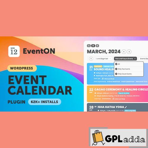EventOn v5.0.5 - WordPress Event Calendar Plugin + Addons