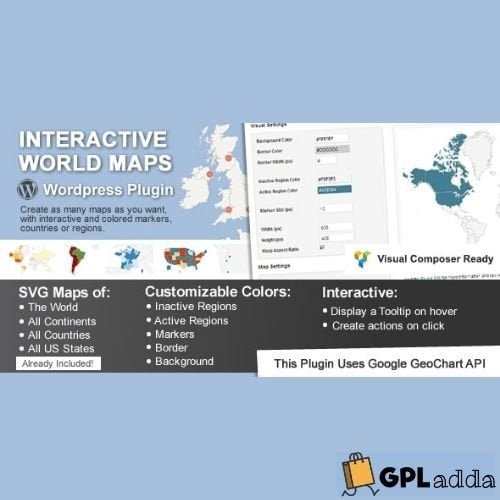Interactive World Maps - Wordpress Plugin