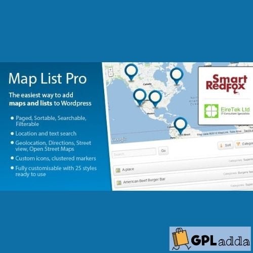 Map List Pro - Google Maps & Location directories - WMap List Pro - Google Maps & Location directories - Wordpress Pluginordpress Plugin