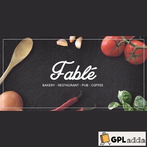 Fable - Restaurant Bakery Cafe Pub WordPress Theme