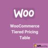 WooCommerce Tiered Pricing Table - Extension