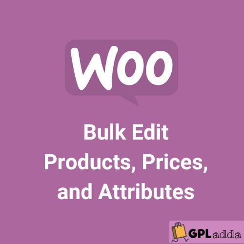 Woocommerce Bulk Edit Products, Prices, and Attributes - Extension