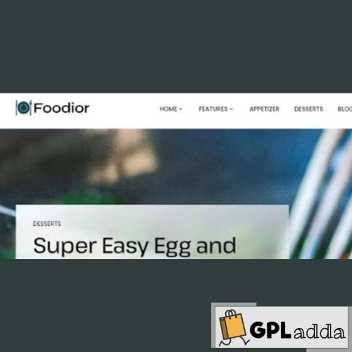 Foodior – Personal Food Blog WordPress Theme