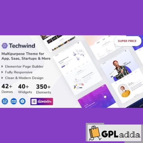 Techwind – Multipurpose Landing Page WordPress Theme