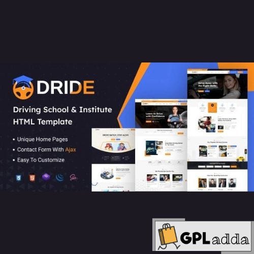 Dride – Driving School & Courses WordPress Theme