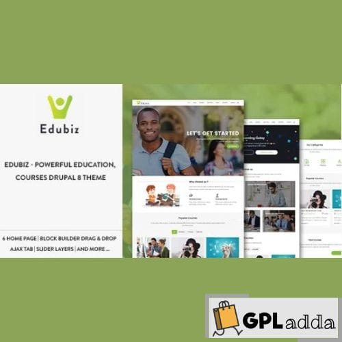 Edubiz – Powerful Education, Courses Drupal 9 Theme