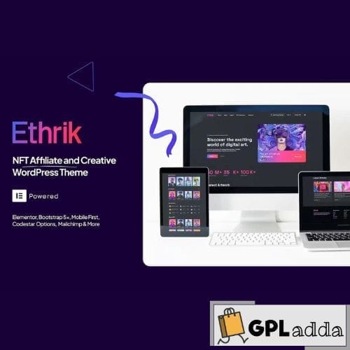 Ethrik – Creative & NFT Affiliate WordPress Theme