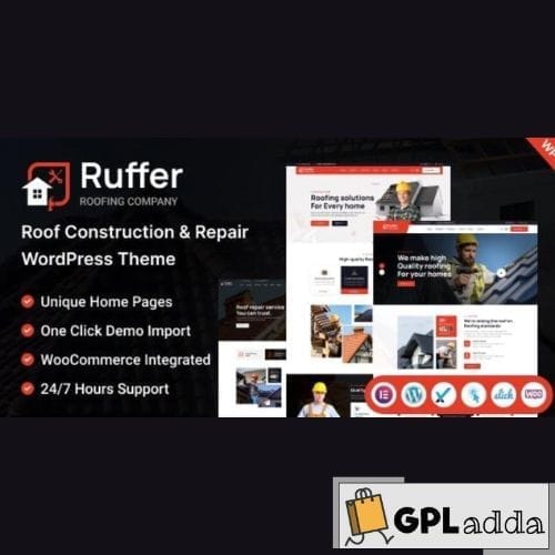 Ruffer – Roof Construction & Repair WordPress Theme