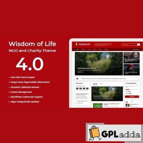 Wisdom Of Life - NGO and Charity Theme