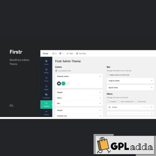 Firstr – WordPress Admin Theme