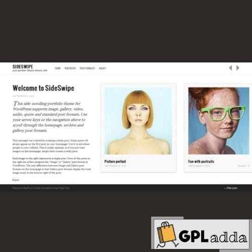 Graph Paper Press Sideswipe WordPress Theme