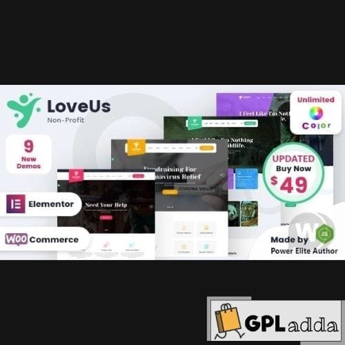 Loveus – NonProfit Charity WordPress Theme