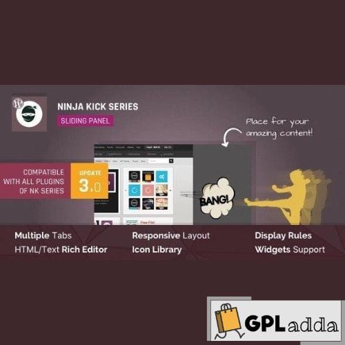 Ninja Kick - Sliding Panel for WordPress