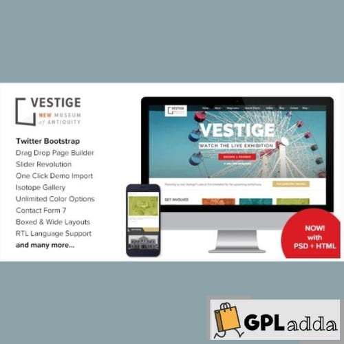 Vestige Museum – Responsive WordPress Theme