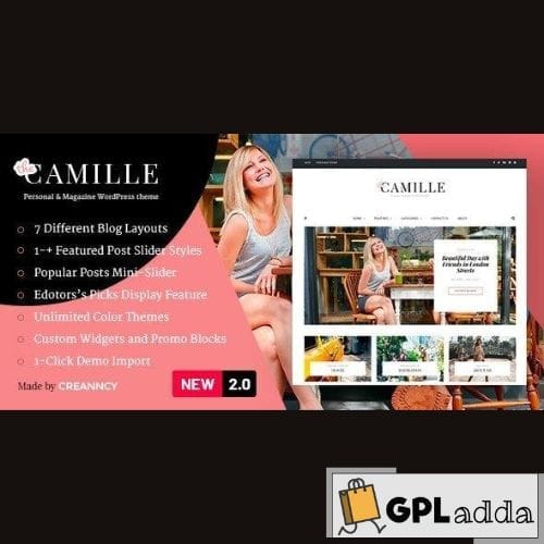 Camille – Personal & Magazine WordPress Theme