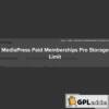 MediaPress Paid Memberships Pro Storage Limit