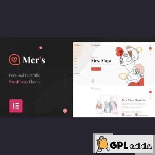 Mer’s – Personal Portfolio WordPress Theme