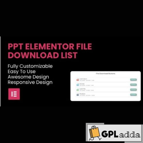 PPT – File Download List Elementor Widget