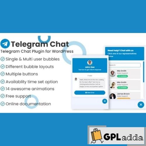 Telegram Chat Support Pro WordPress Plugin