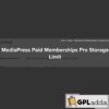 MediaPress Paid Memberships Pro Storage Limit