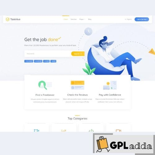 TaskHive – Freelance Marketplace WordPress Theme