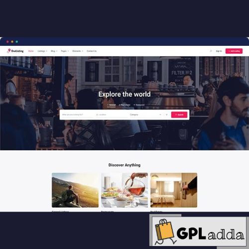 Directorist OneListing – Minimal WordPress Directory Theme