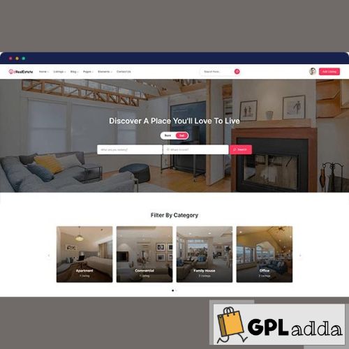 Directorist dRealEstate – Real Estate WordPress Theme for Business Directory