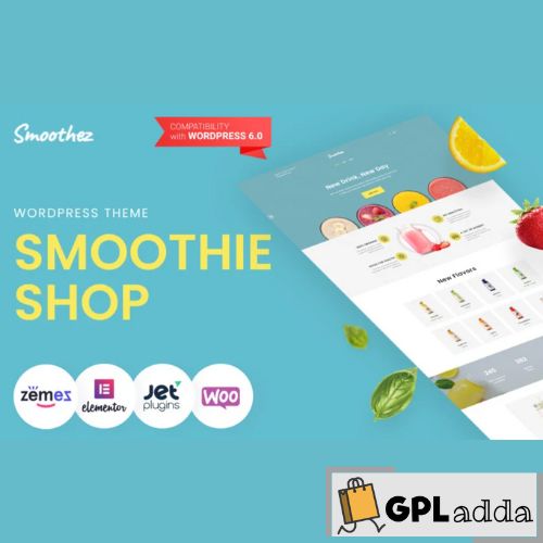 Smoothez – Organic Smoothie Store ECommerce Modern Elementor WooCommerce Theme