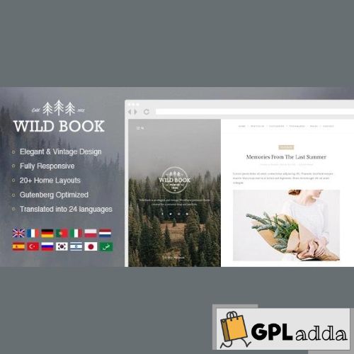 Wild Book – Vintage & Elegant Blog Theme