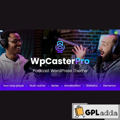 WpCasterPro – Podcast WordPress Theme with Non-Stop Player & Monetization System