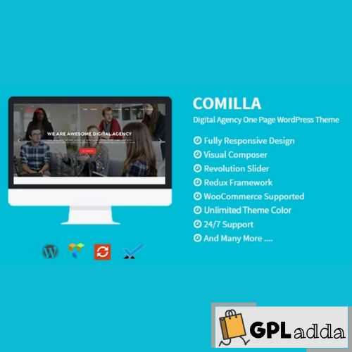 Comilla – Digital Agency One Page WordPress Theme