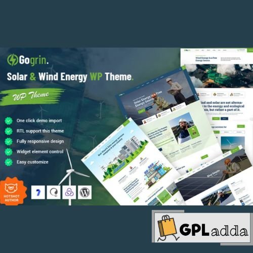 Gogrin – Solar & Wind Energy WordPress Theme