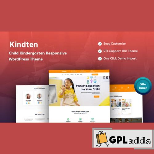 Kindten – Child Kindergarten Responsive WordPress Theme